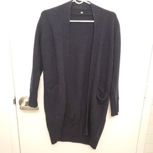 Muji dark blue cardigan